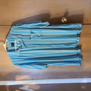 OBEY Market Stripe woven button up shirt